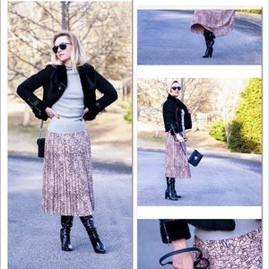 Banana Republic Pleated Midi Skirt Sz XXSP